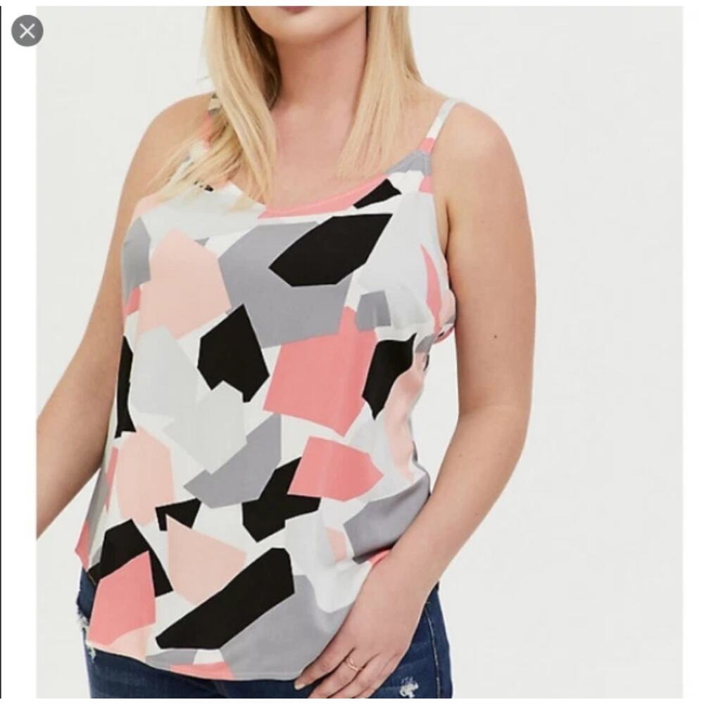 Torrid Essential Multi-Color Geometric Print Tank Top 1X (14/16) - Picture 5 of 9